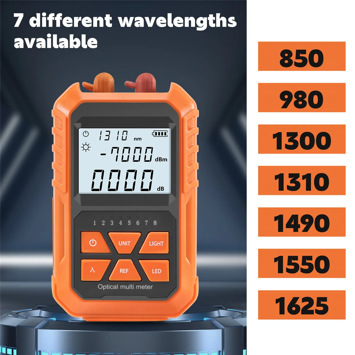 4 in 1 Optical Power Meter Visual Fault Locator 5Km Light Pen LED Lighting OPM Network Fiber Optic Cable Tester Tools