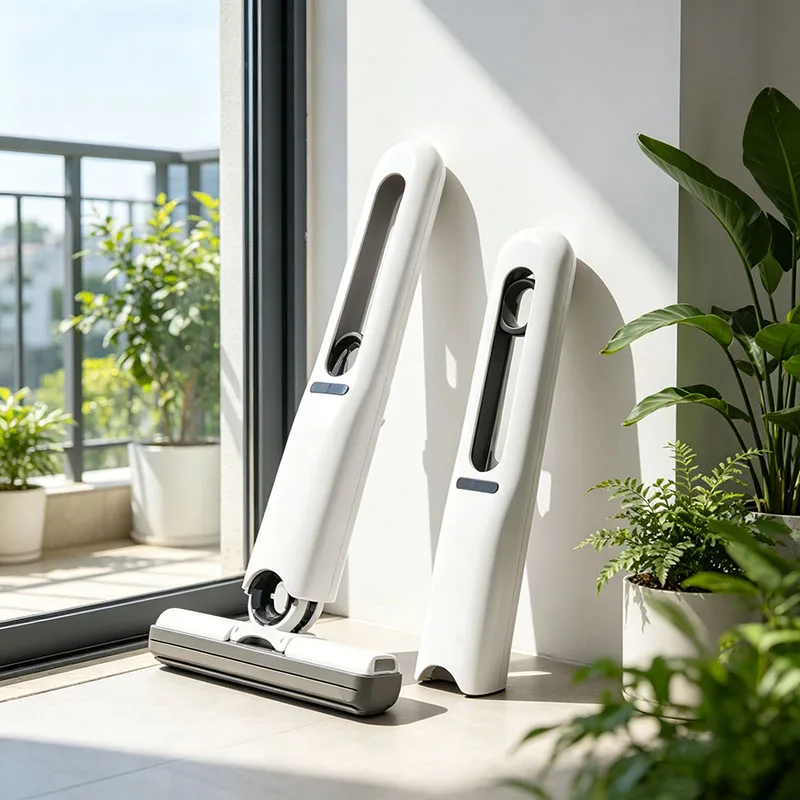 Mini Mopa Autoexprimible, Mopa de Limpieza sin Necesidad de Lavar a Mano, Mopa Súper Absorbente, Herramientas de Limpieza para el Hogar, para Baño, Cocina, Escritorio