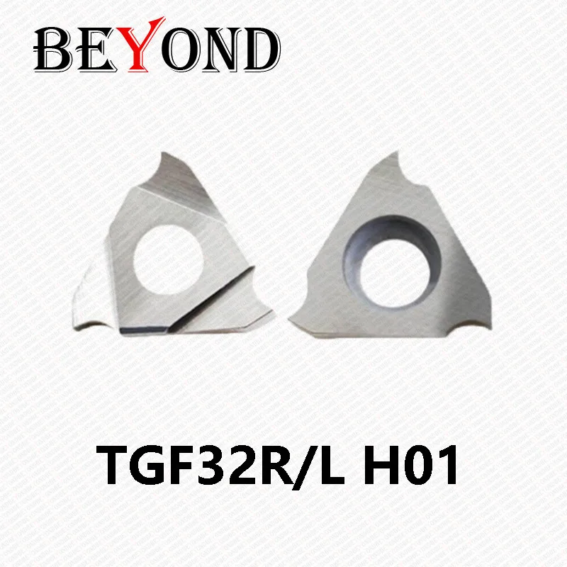 BEYOND TGF32 TGF32R TGF32L 050 080 100 110 120 180 200 220 280 H01 insertos de carburo torno CNC herramienta de torneado ranurado para aluminio