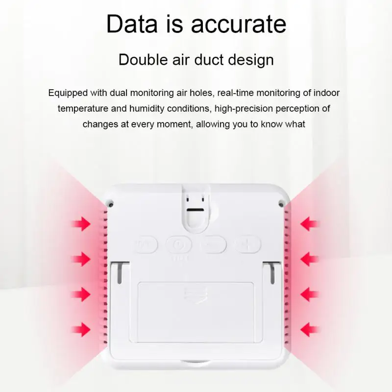 1 ~ 8 pçs tuya casa inteligente wifi sensor de umidade temperatura vida inteligente termômetro interno 24 horas relógio sensores para alexa