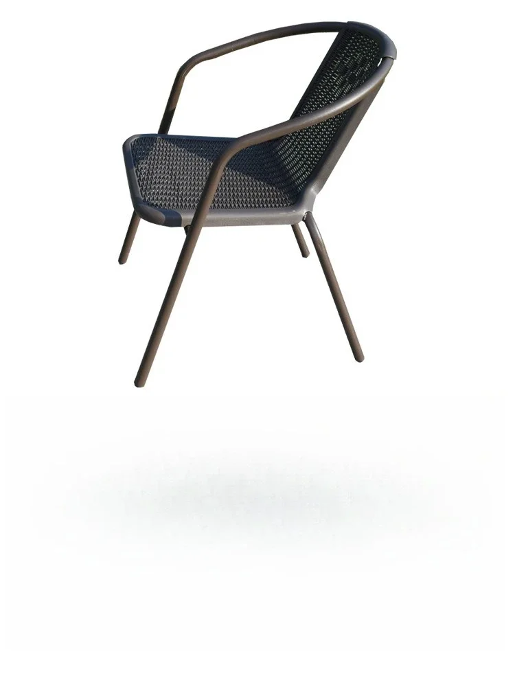 

Outdoor tables and chairs, courtyard, wrought iron, waterproof rattan chair with umbrella