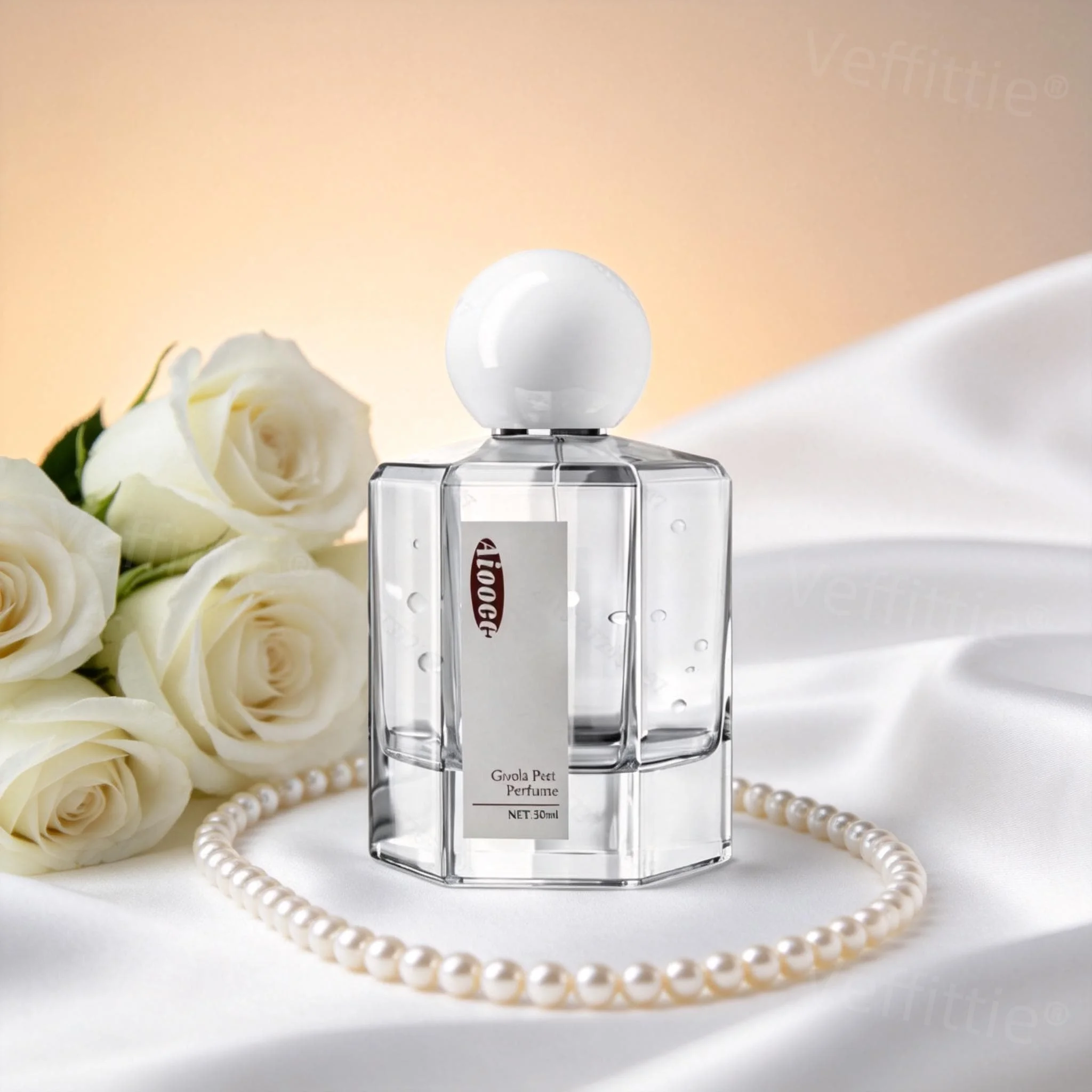 

Romantic Dawn Embrace 1.7oz Eau De Parfum, Long Lasting Delicate Floral Woody Blend, Intimate Evening Use, Elegant Clear Bottle