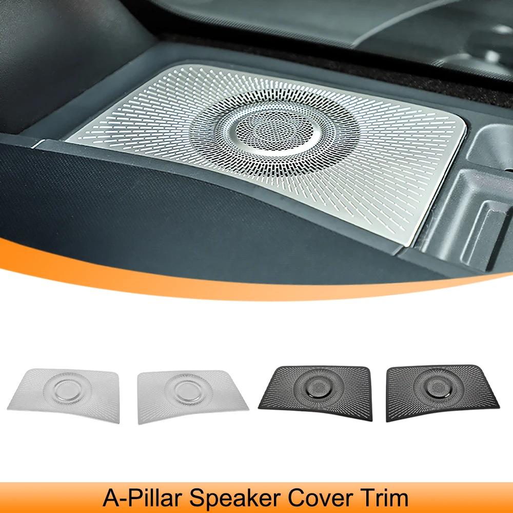 

Car A-Pillar Speaker Mesh Horn Grille Decoration Cover Trim for Ford Bronco 2021 2022 2023 2024 Audio Mesh Interior Accessories