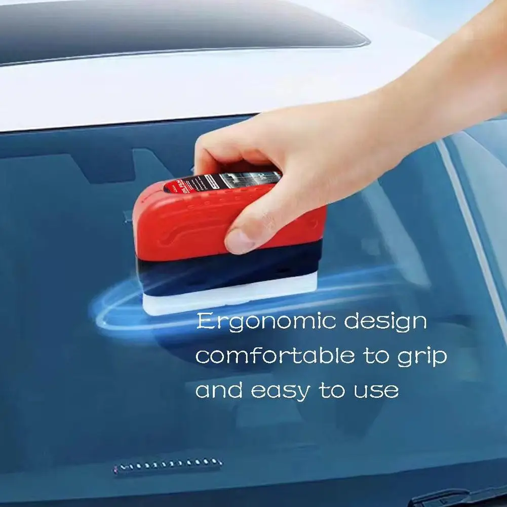 Car windshield oil film remover for rainy days auto window clear vision Hydrophobic coating strong dirt removal cleaning brush image 6