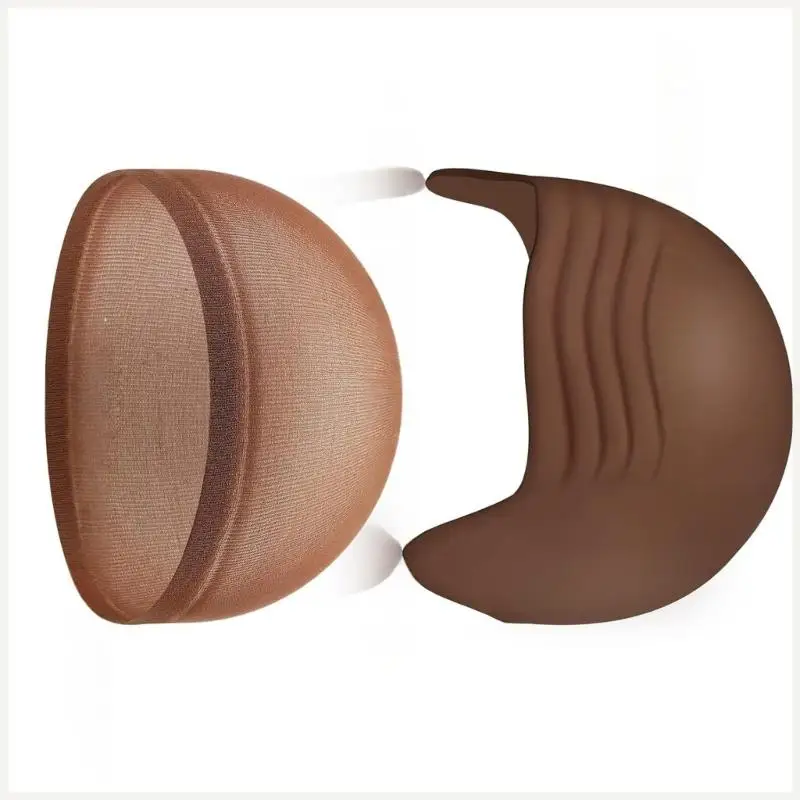 قبعات أصلع مع صافي الشعر هالوين ماكياج رأس البسكويت القبعات أغطية البشر المزيفة ألبسة أزياء أزياء للأطفال للأطفال البالغين