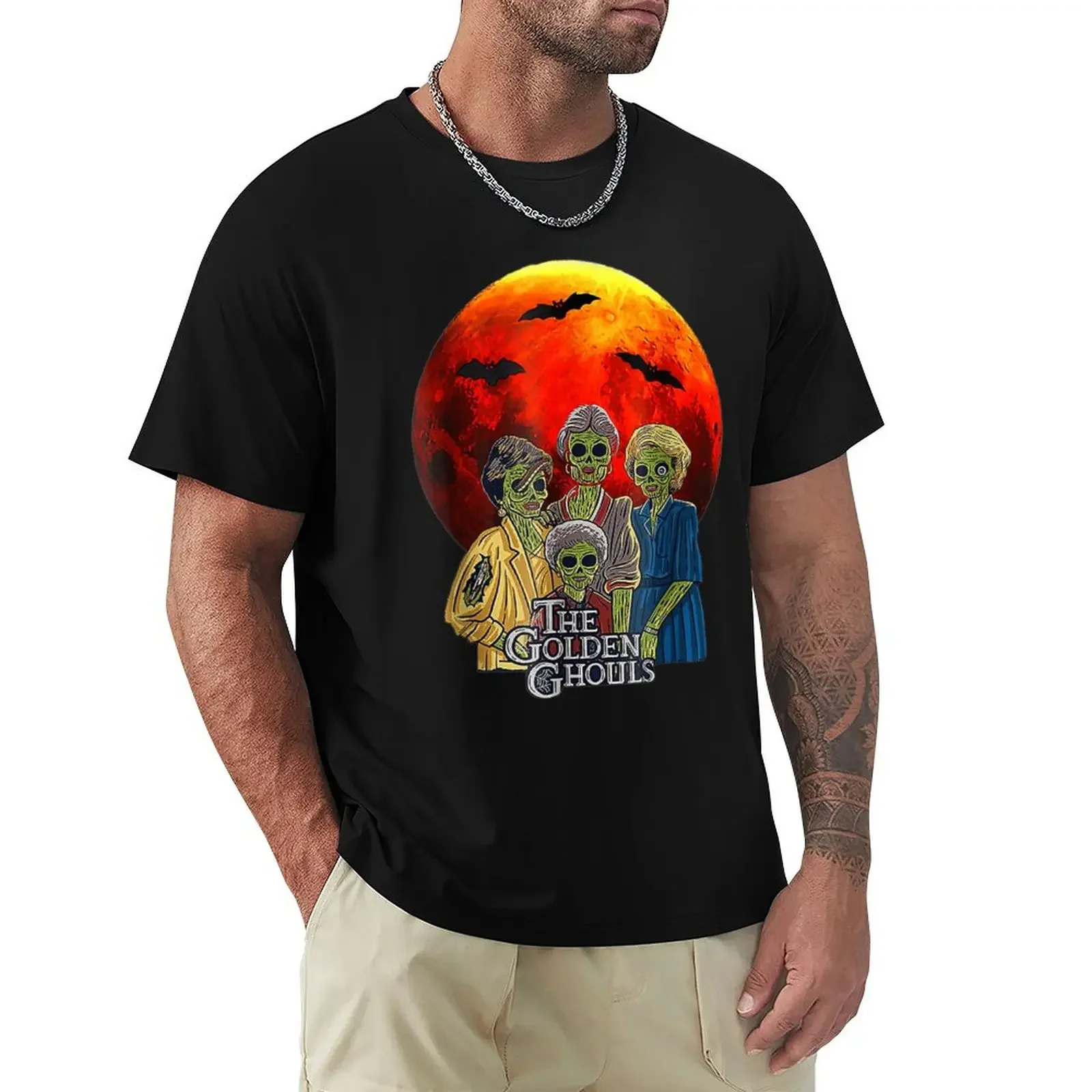 

The Golden Ghouls T-Shirt blacks new edition quick-drying plus size clothes mens graphic t-shirts anime