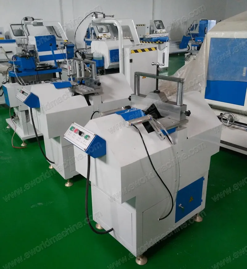 Sierra de corte automática en forma de V/máquina de PVC de perfiles de plástico/maquinaria de puertas y ventanas de PVC