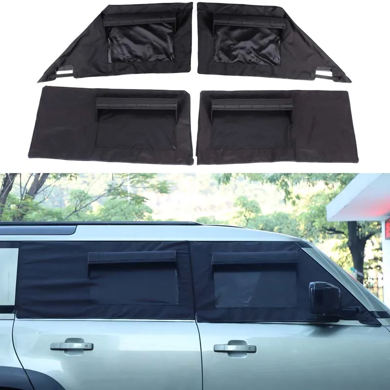 

For Land Rover Defender 20-25 Car Rear Side Window Shade Curtain Sun Shade Breathable Privacy Sunshade Protection Cover