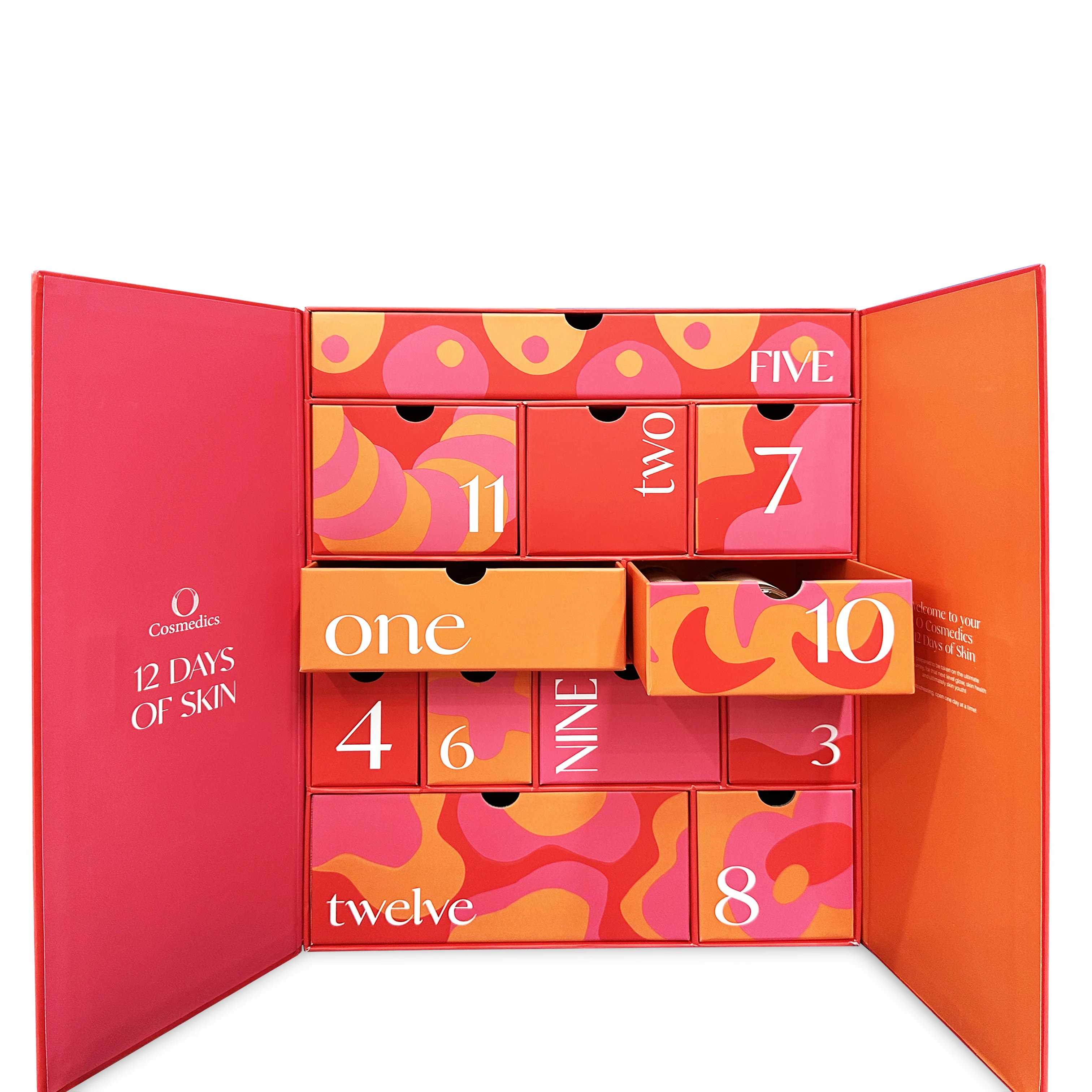 Customization.China Wholesale Luxury Paper Empty Packaging Cosmetic Gift Boxes Custom Cardboard Advent Calendar Box