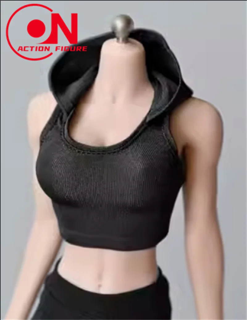 1/6 Bilancia Femminile Con Cappuccio Senza Maniche Maglia Top Soldato Vestiti Modello Misura 12 ''TBL Action Figure Bambole