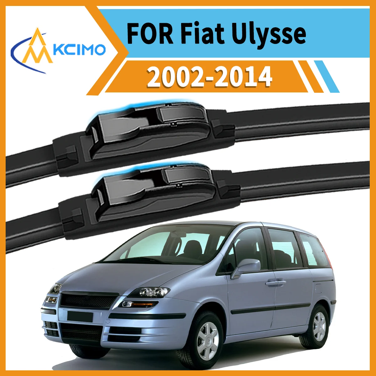 

Crystal Clear Every Drive 2-Pack Wiper Blades For Fiat Ulysse 2002–2014 All-Weather Reliability Reduced Noise Enhanced Safety