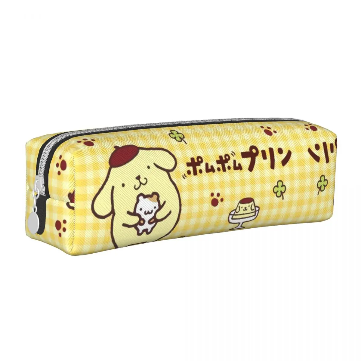 estojos de lapis pom pom purin cartoon bolsa de porta canetas animal divertido meninas e meninos grande armazenamento presentes de escritorio 01