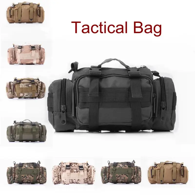 

Tactical Bag Outdoor Camping Hiking Backpack 600D Waterproof Waist Bag Military Pouch Bag Men Sports Tactical Shoulder Bag