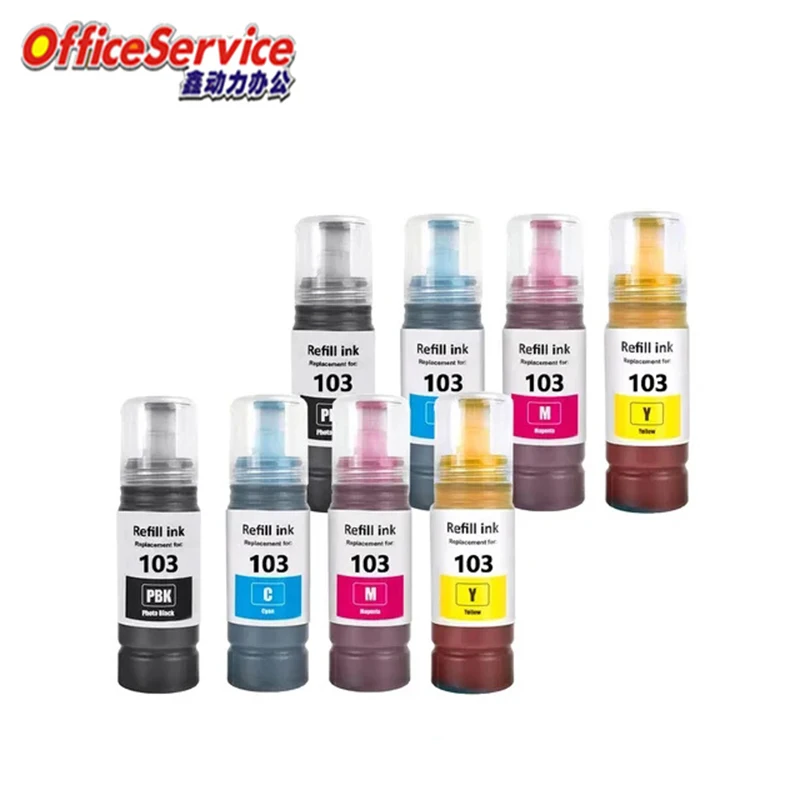 Imagem -06 - Recarga a Tinta 103 para Impressora Epson Compatível com L3160 L3210 L3211 L3560 L5190 L5210 L5296 L5590 L1110 L3100 L3110 L3150