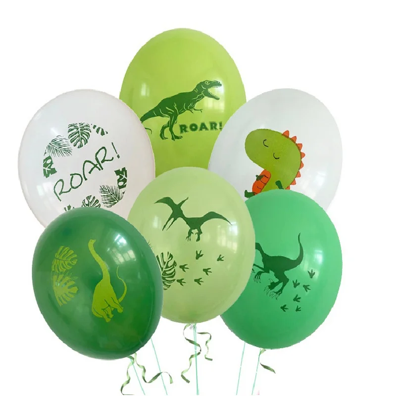 Cartoon Dinosaur Balloon Set, Brachiosaurus, T-Rex, Pterosaur, Roar Balloons, Boy's Birthday Party Decoration