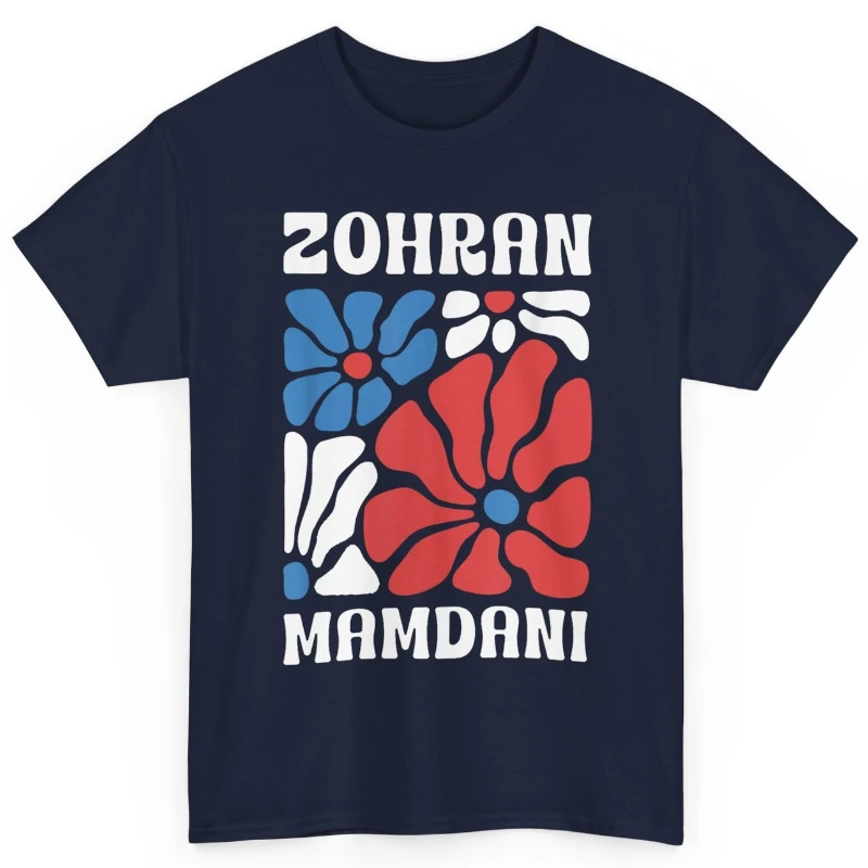 دعم Zohran Mamdani لـ Mayor NYC انتخابات الرجال والنساء المطبوعة القطن التي شيرت طاقم الرقبة قصيرة الأكمام قميص الموضة عادية