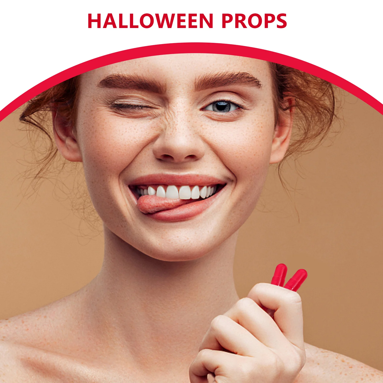 

24Pcs Fake Blood Capsules Bright Red Realistic Horror Makeup Blood Halloween Party Prank Fun Scary Props Halloween Party Prop