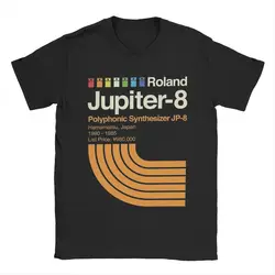 Jupiter 8 Horizontal Roland T-Shirt for Men Funny Cotton Tees Round Neck Short Sleeve T Shirt 4XL 5XL 6XL Tops