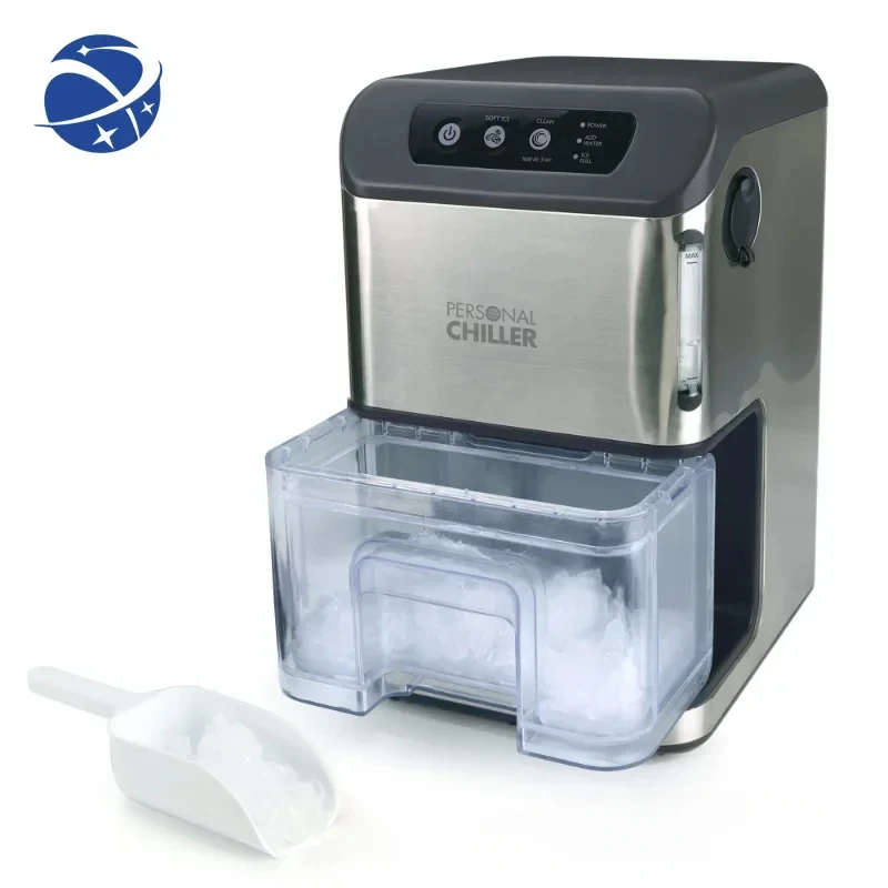 

YYHCPersonal Chiller Portable Countertop Ice Maker for Soft Nugget Ice at Home