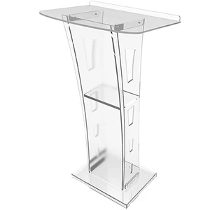 Plexiglá pulpit to school church, Modern Clear Acrylic Podium, Pulpito Grosso Church 10 Main Pulpit Sales - №2