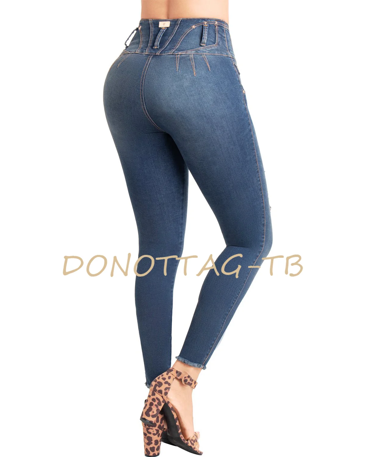 Imagem -03 - Calça Lápis Magro sem Costura Feminina Leggings Femininas de Treino de Bolso Tamanho Grande Jeans Con Cor Levanta Interior