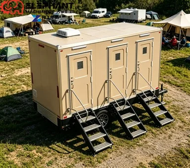 Outdoor Bathroom Camping Mobile Toilets With Shower Trailer For Events And Public Restrooms Restroom Trailers Portable Toilet
