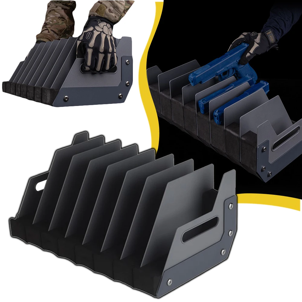 Tactical 4 8 Slot Pistol Storage Rack Airsoft Pistol Display Stand Handgun Storage Safe Holder Hunting CS Shooting Accessories