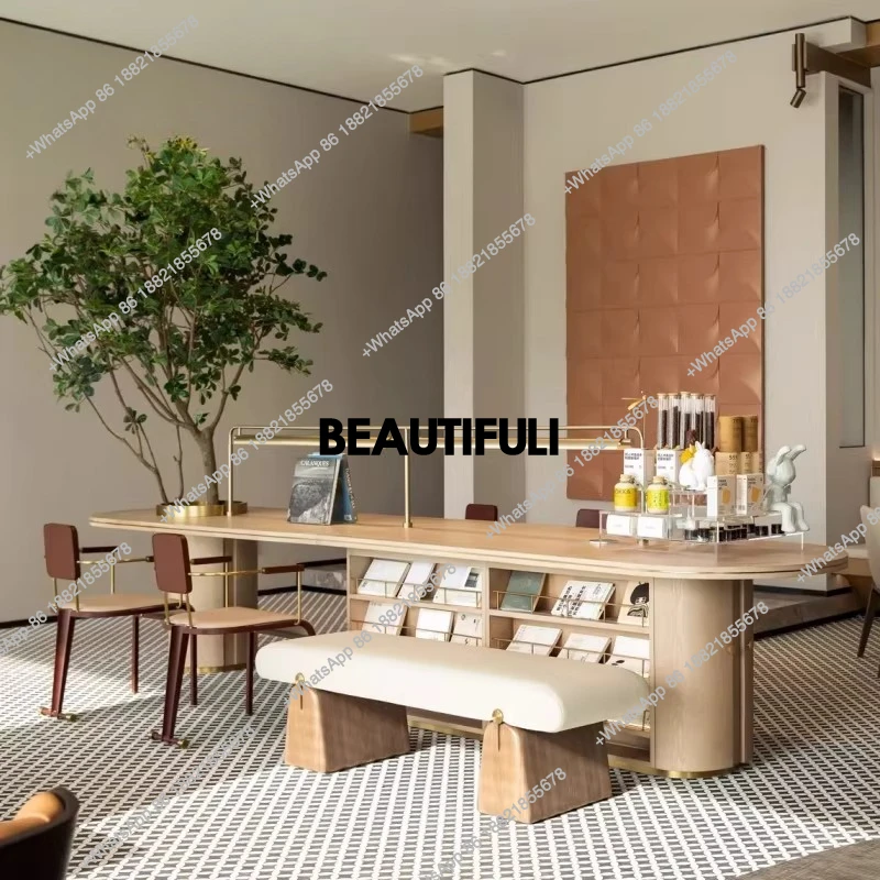 tables and chairs light luxury sales office overhead floor lobby leisure handmade table reception and entertainment table