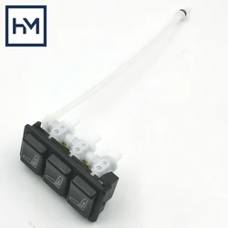 OE:29074-02/04E 81623986093 42538404  Truck Seat Lumbar Adjustment IPS Valve 3 Buttons For ISRI/MAN/IVECO (BLACK Color)