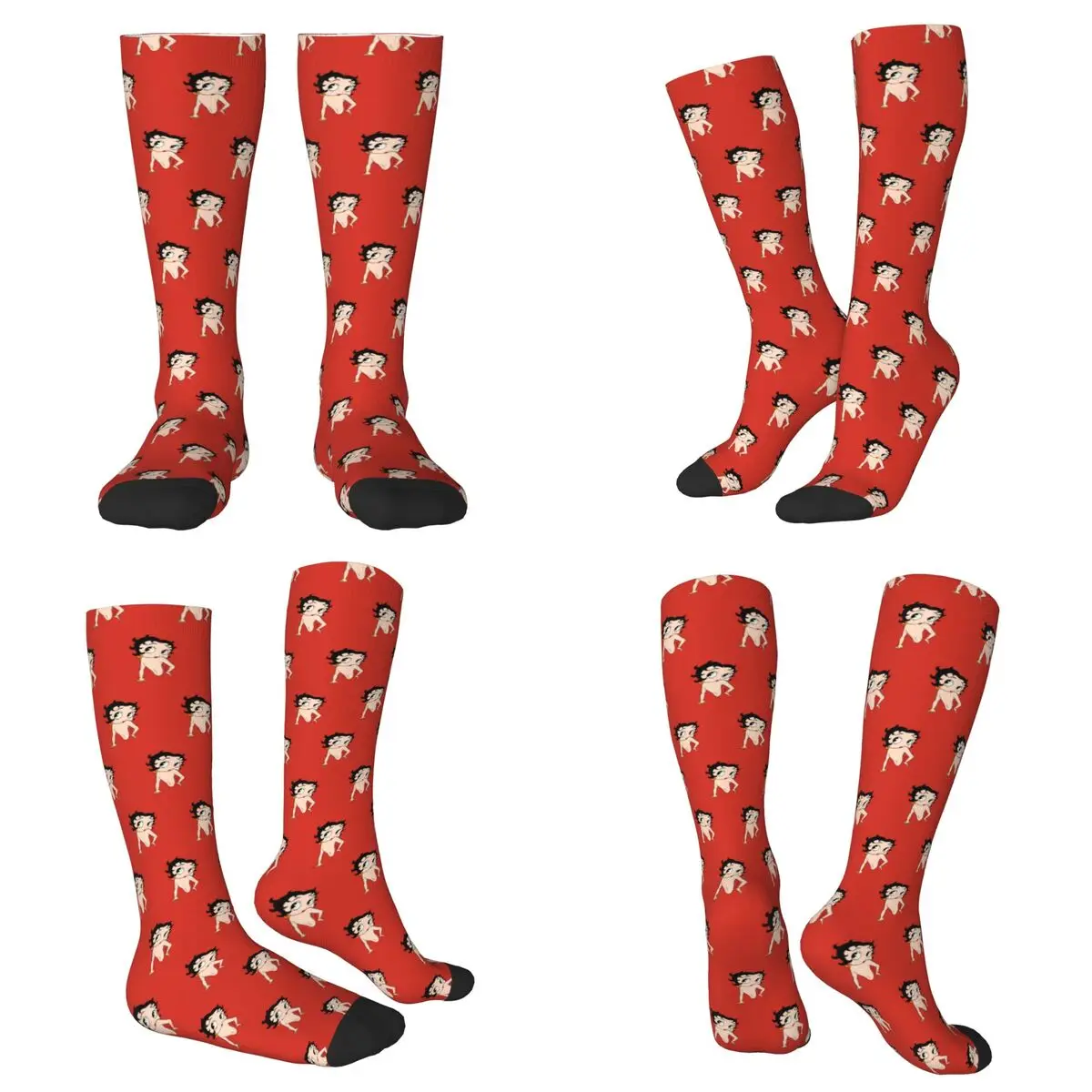 

Всесезонные носки с рисунком девушки Bettys 1, носки в стиле Харадзюку, чулки в стиле хип-хоп для мужчин и женщин