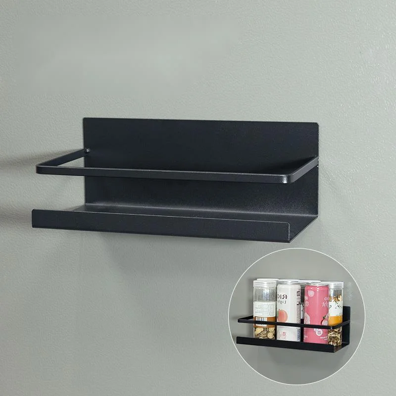 

Magnetic Spice Rack Refrigerator Side Shelf Spice Storage Kitchen Organizer Rack Household Fridge Magnetic Shelf Space Saving