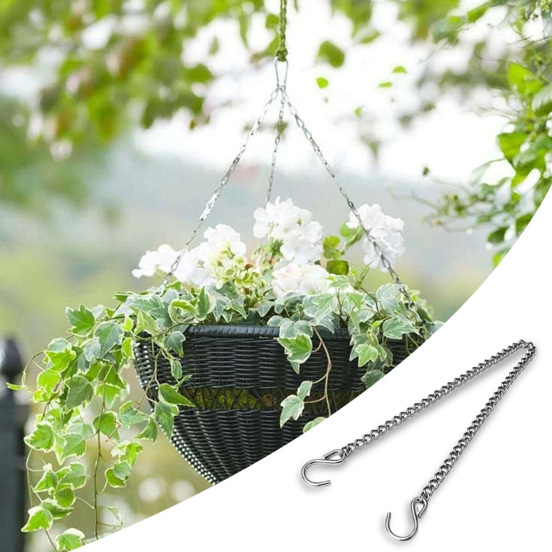 10Pcs Multifunctional Hanging Chain for Bird Feeders and Plant Pots for Garden 25cm Easy Hanging for Patios Yard