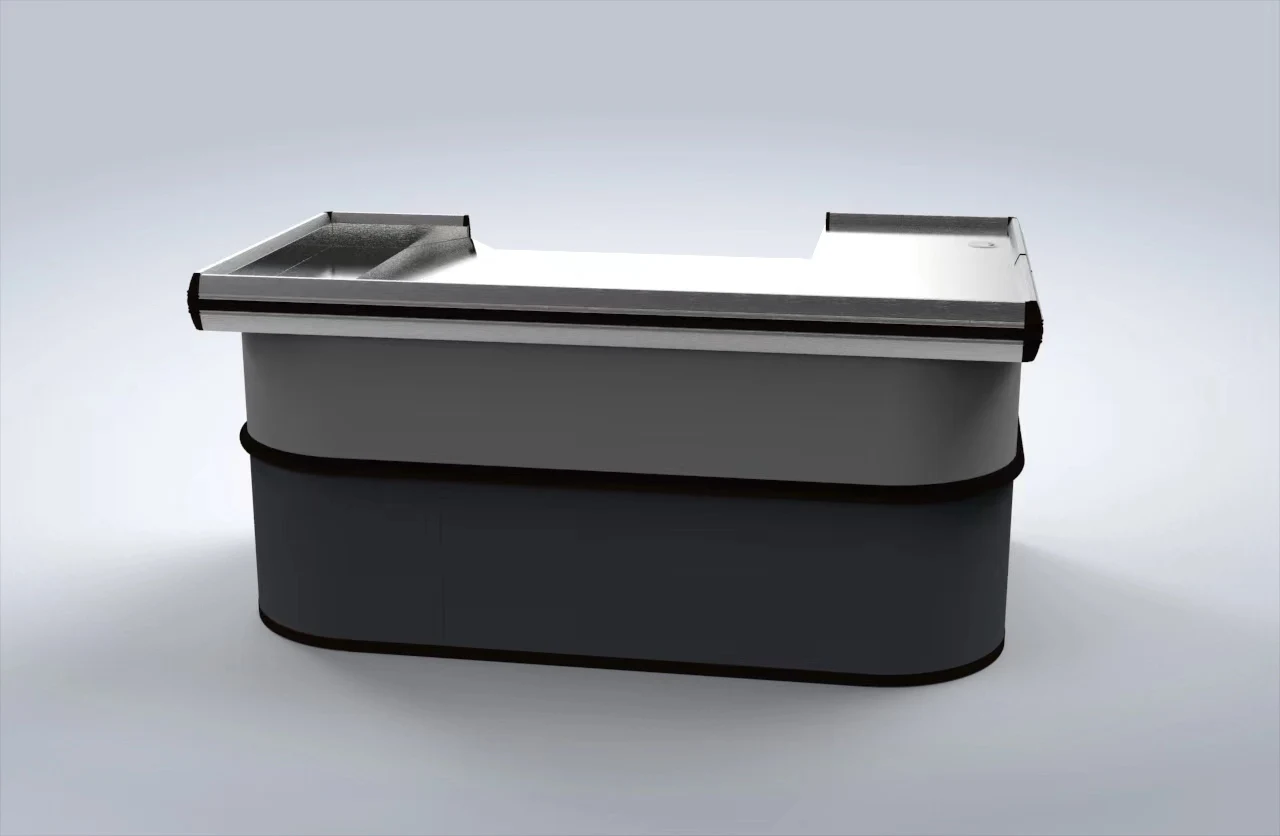 Metal counter with cash drawer small reception desk  for retails store/supermarket /boutique furniture