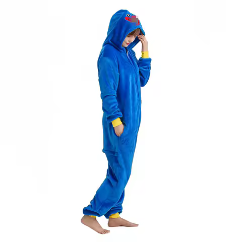 Unisex Adult Women Animal Onesie Pajamas Flannel Halloween Cosplay Costume Plush Warm Christmas Sleepwear Funny Cartoon Homewear