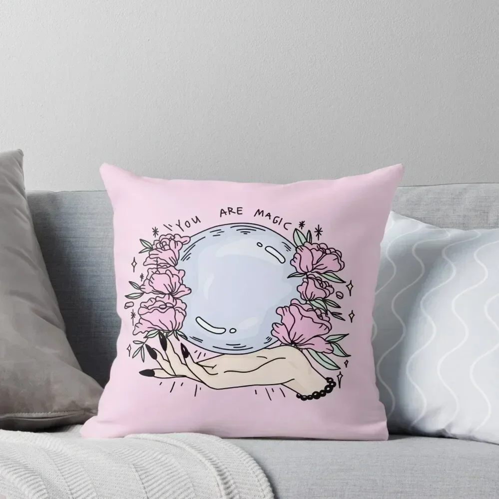 

you are magic -pink- Throw Pillow autumn pillowcase anime girl Christmas Covers For Cushions Pillowcase Cushion pillow