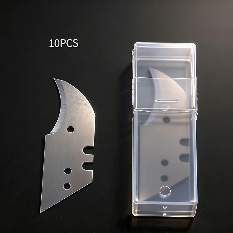 Neue 10/20 Stück Trapezförmige Klingen Multifunktionale Kohlenstoffstahl-Ersatzklingen DIY Kunsthandwerk Schneidewerkzeug Klingen für Handwerkzeuge