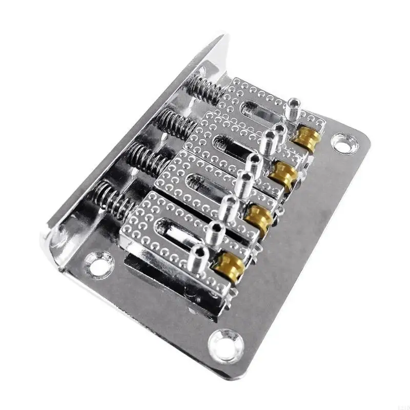 Guitar Roller Hardtail Guitar Tail Pipe Top Loading Bridge Tailpiece with Wrench