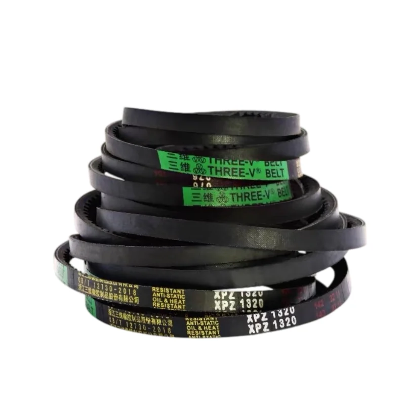 XPZ 3VX Raw Edge Cogged V Belt Rubber Toothed Conveyor Drive Belt 1600mm-3550mm Industrial Rubber Transport Strap
