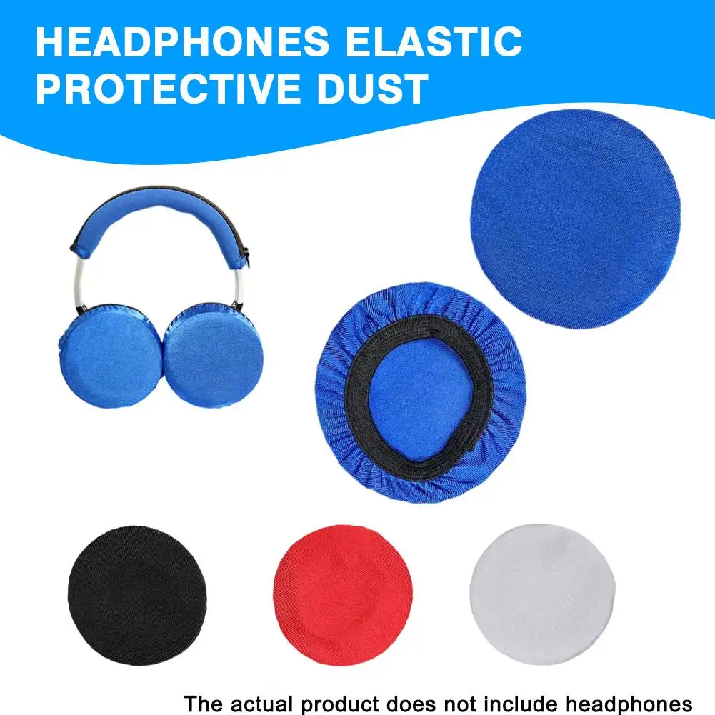 1PC Headphones Elastic Protective Dust Cover Elastic Sleeve Sweat Sleeve Cover Earmuff Protective Resistant Breathable Head L7F5