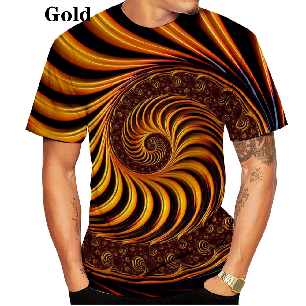 2022 Newest 3D Printing T Shirt Black And White Vertigo Hypnotic Unisex Funny Short Sleeved Tees Men/women Tops