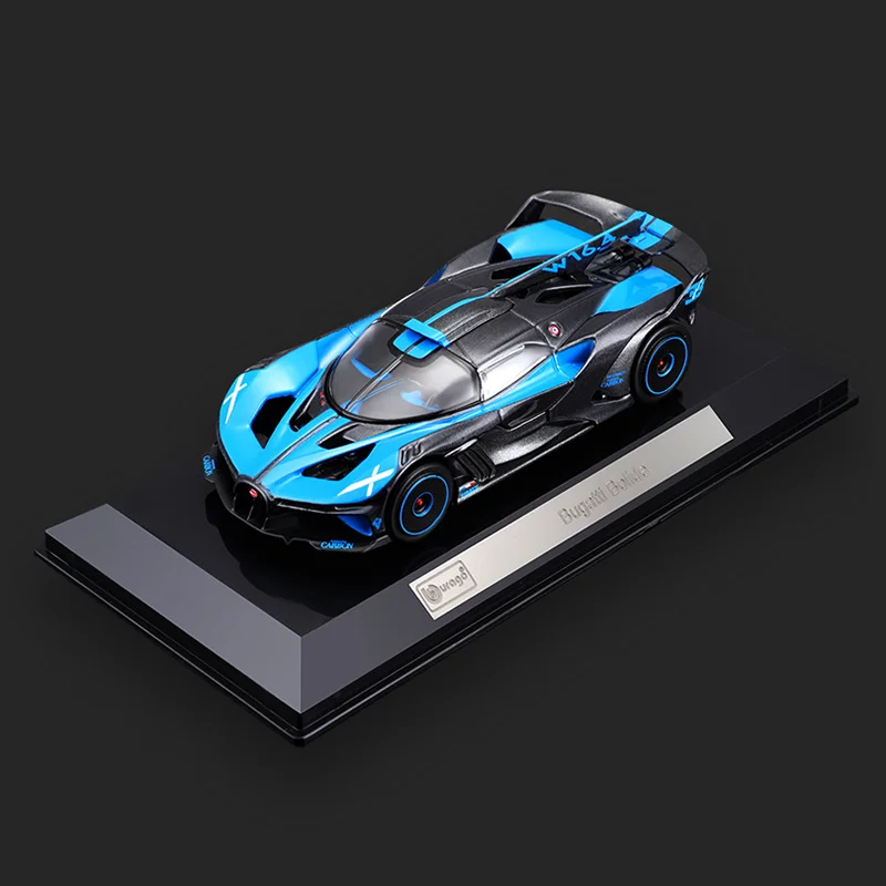 In Stock Bburago 1:43 Bugatti Bolide Alloy Miniature Diecast Model Acrylic Box Bugatti Sports Toys Car Model Christmas Kisd Gift