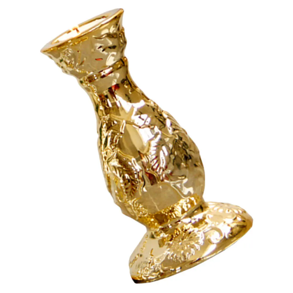 Supporto per pilastro in ceramica goffrata Stile europeo Modello oro argento Centrotavola da tavolo Supporto per matrimonio Casa Giardino