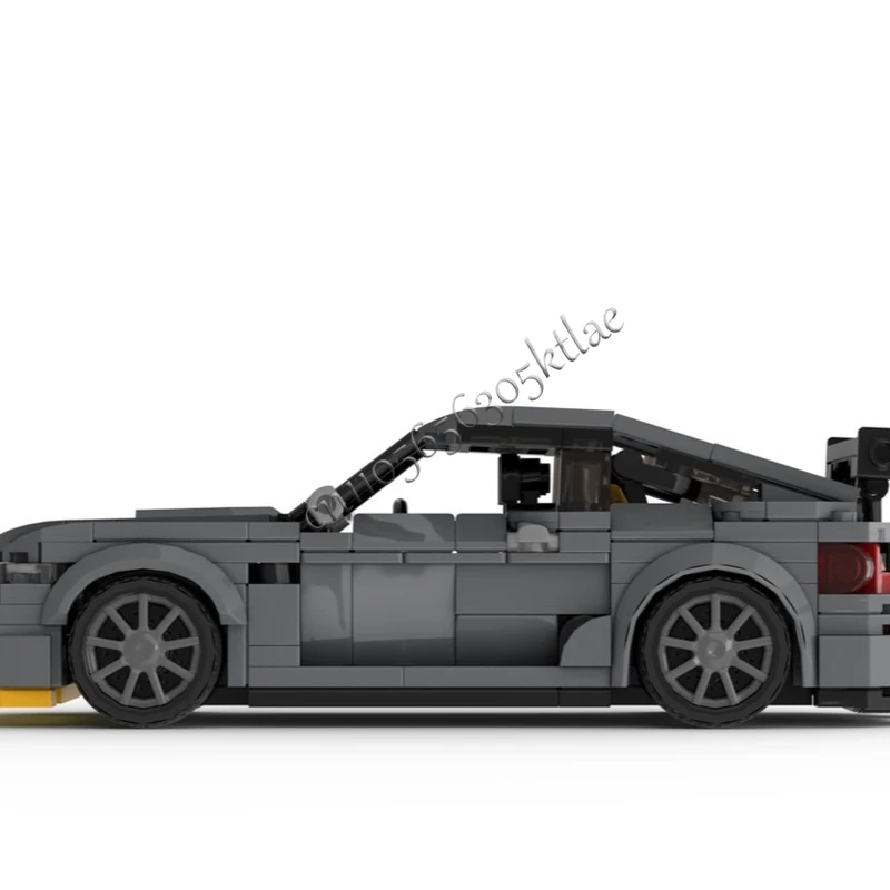 436 pçs tecnologia moc corrida cinza supercar modelo blocos de construção velocidade veículo tijolos brinquedos crianças adulto aniversário presentes natal