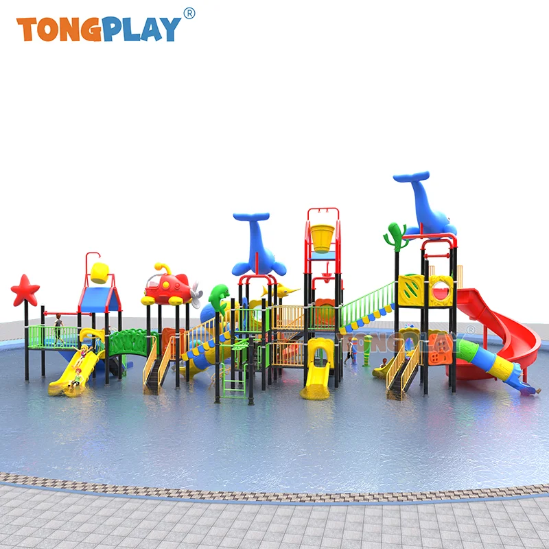 Water Playground Equipment Plastic Outdoor Playground Manufacturer Children Playground Water Park Slide for Sale