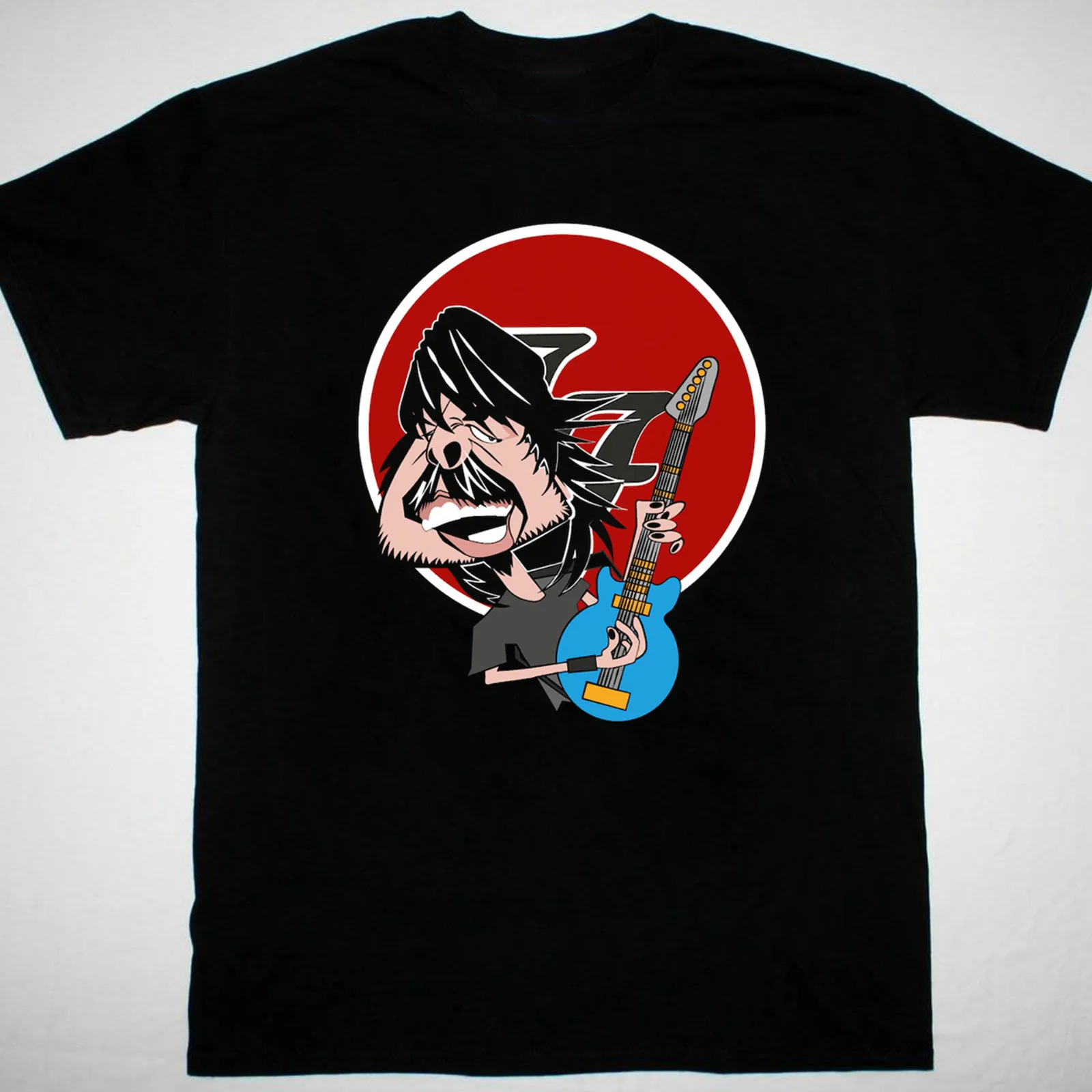 caricature Dave Grohl black T shirt Cotton All sizes S 5Xl TA4887