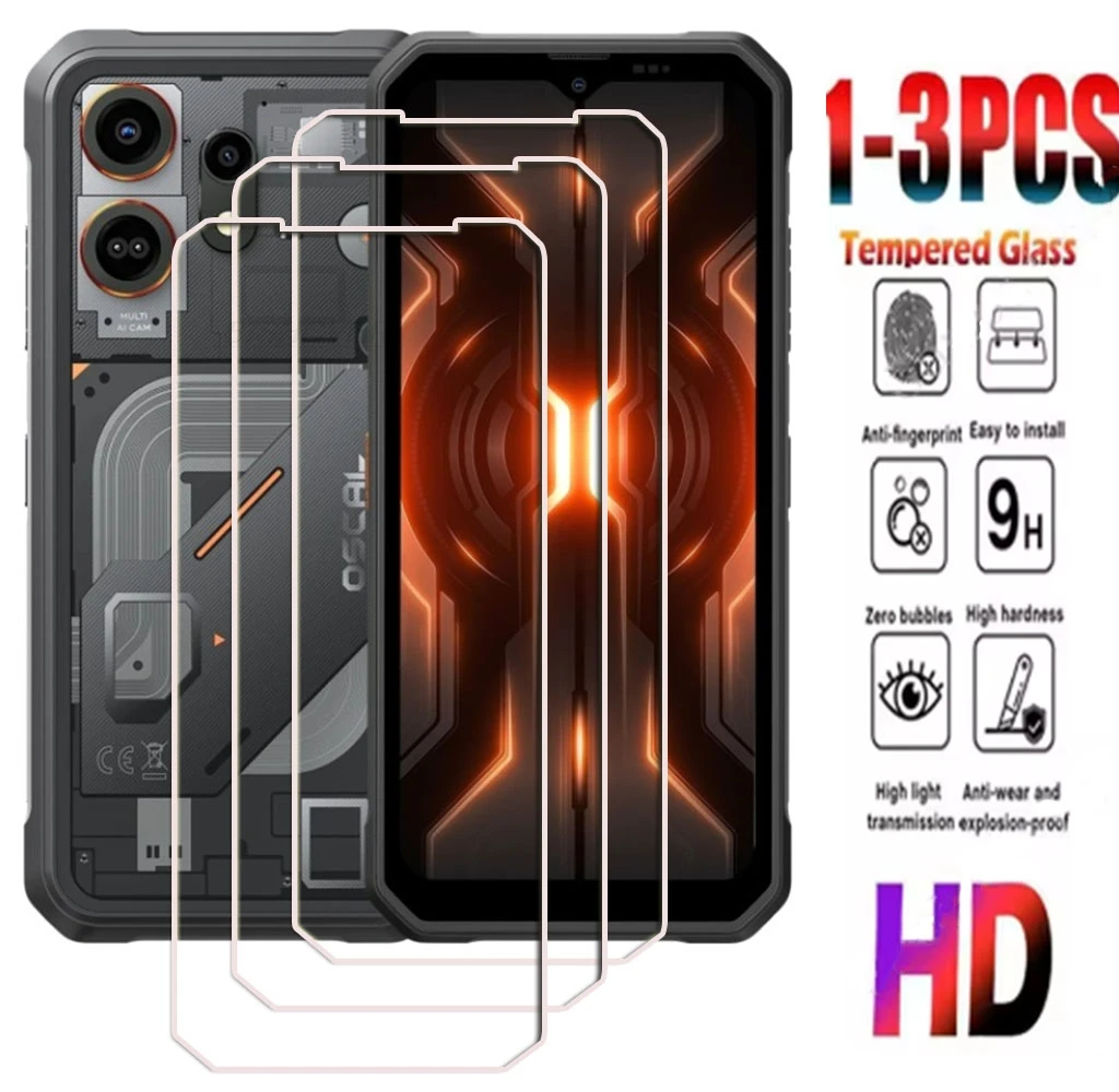 1-3PCS 9H Tempered Glass For Blackview Oscal Marine 3 ON OscalMarine3 Marine3 Fort 2 Fort2 Screen Protector Cover Film