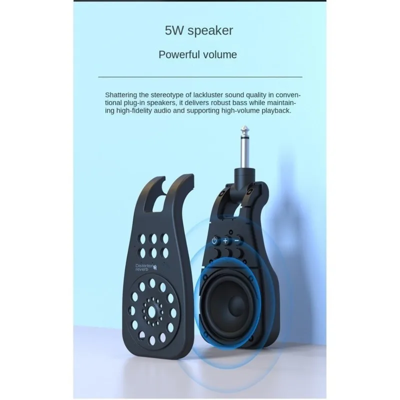 Electric Blowpipe M600 In-Line Small Speaker Effect Device Electric Guitar Roland Guitar With Reverb Sound Card Audio