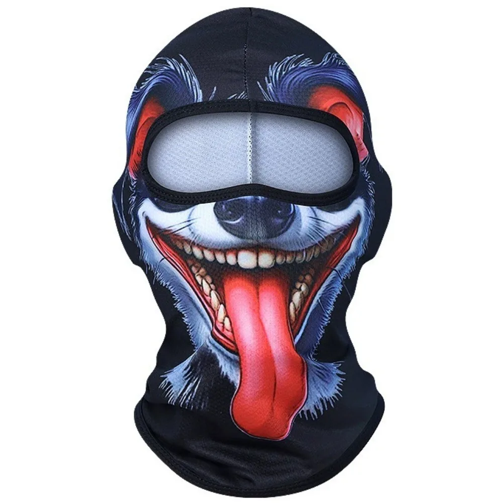 Unisex Size Funny Prank Mask Funny Breathable Motorcycle Riding Mask Windproof 3D Print Motorcycle Ski Face Mask Halloween Party