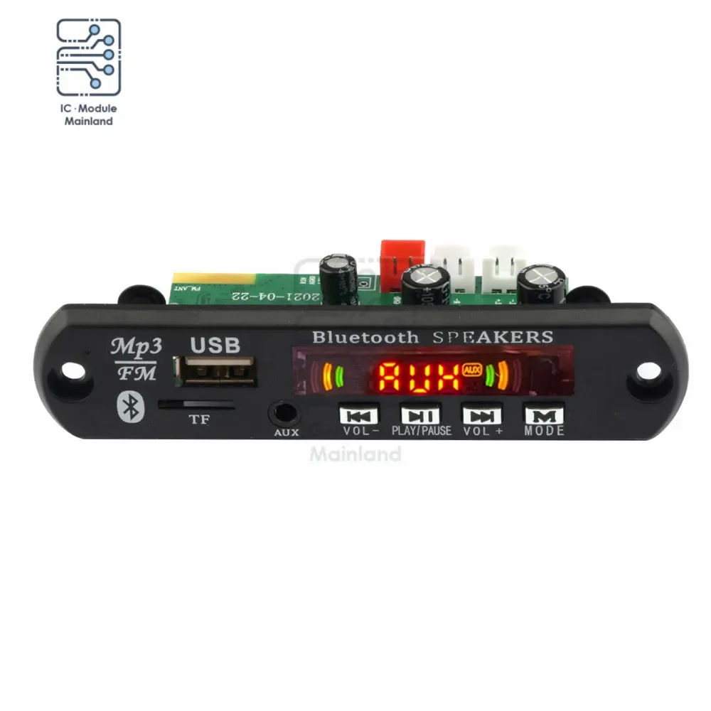 2*3 W/40W Bluetooth 5,0 MP3 WMA WAV Decoder Board Verstärker DC 12V Drahtlose Musik audio Modul USB TF FM Radio Für Auto