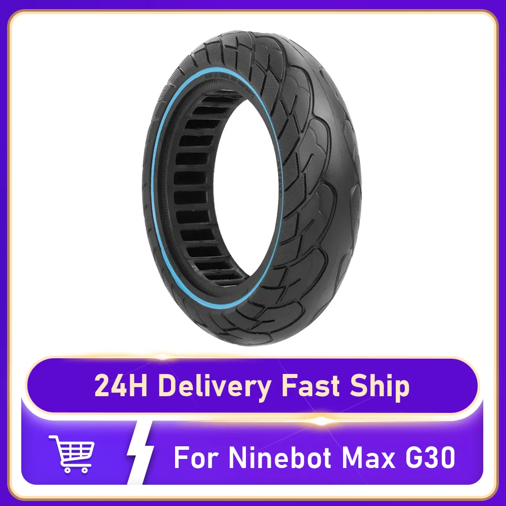 

10Inch 60 70-6.5 Front Rear Wheel Solid Tire for Ninebot Max G30 Electric Scooter Accessories Honeycomb Tubeless Tyre Parts